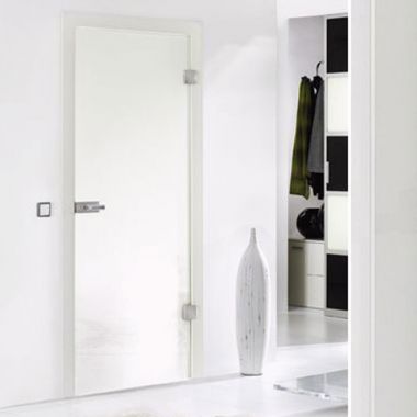 White VSG Laminate Glass Door Design - Interior Glass Doors