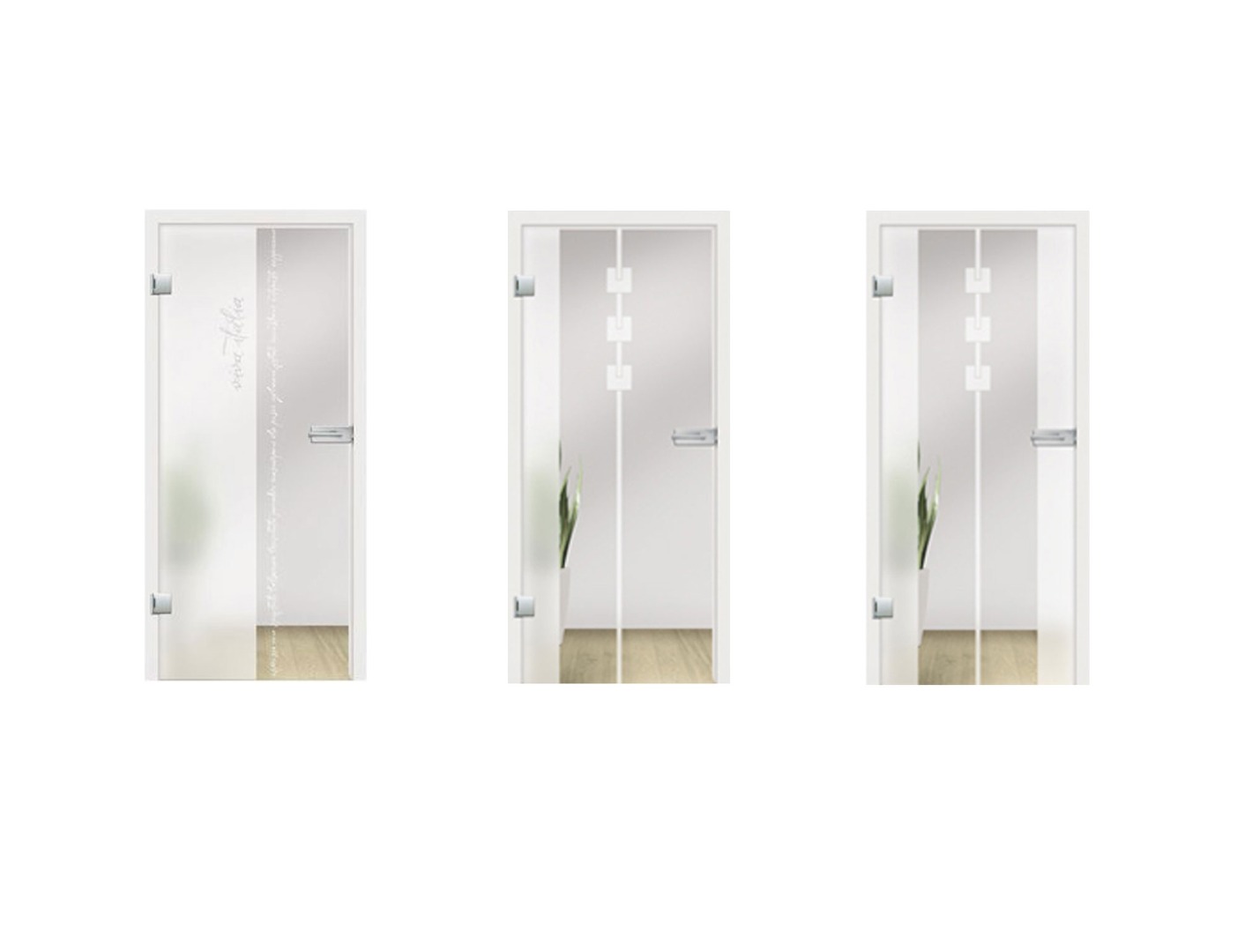 Viva Glass Door Design - Internal Glass Double Doors
