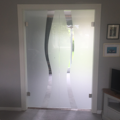 Bespoke Glass Door Fitted in Slough