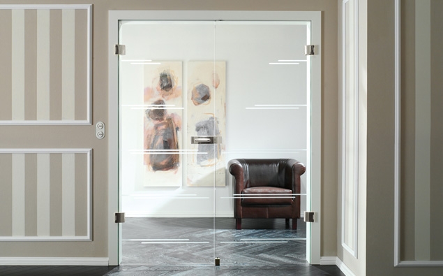 Grooved Glass Door Designs