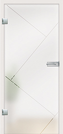Leto design on frosted glass