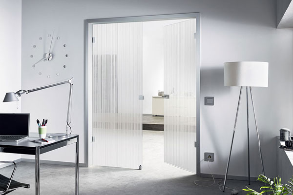 double glass doors
