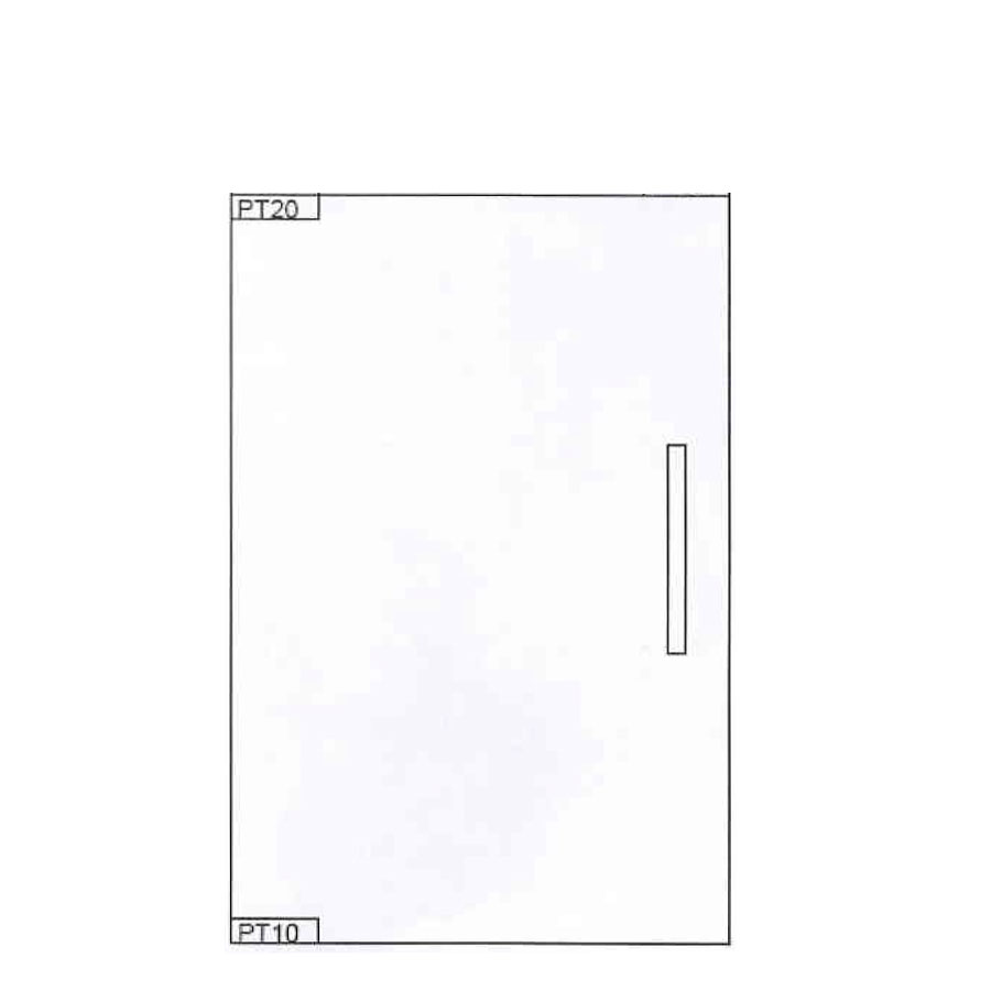 Single swing glass door