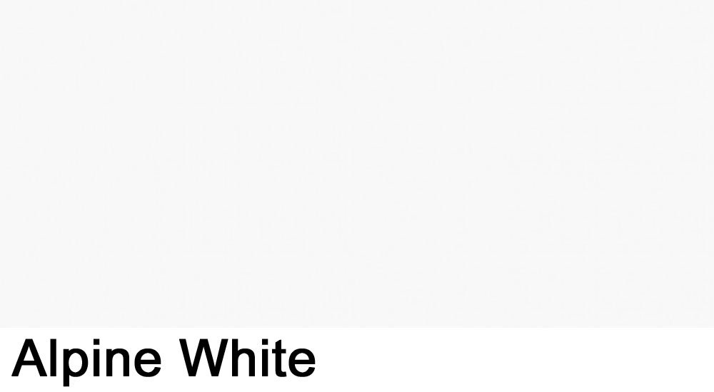 Alpine White laminate sample