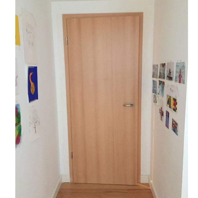 beech bedroom door