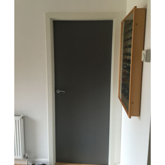 dark grey interior doors