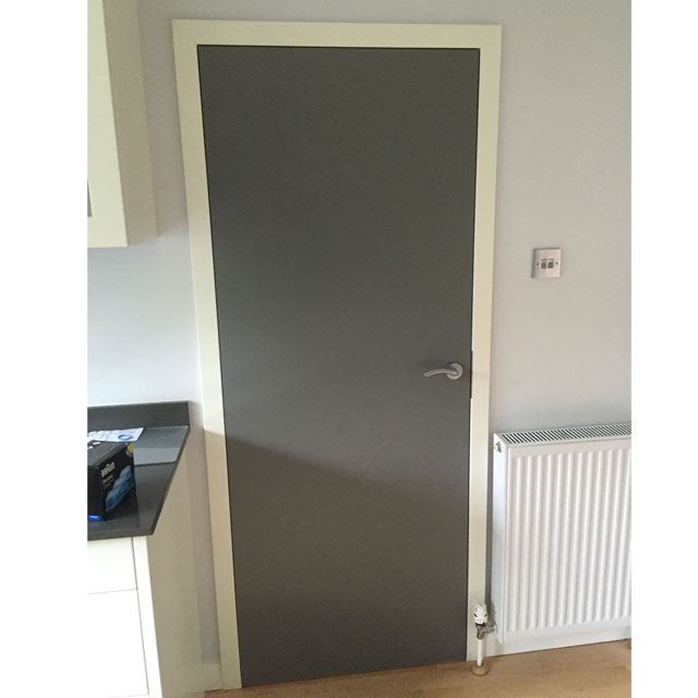 dark grey kitchen door set