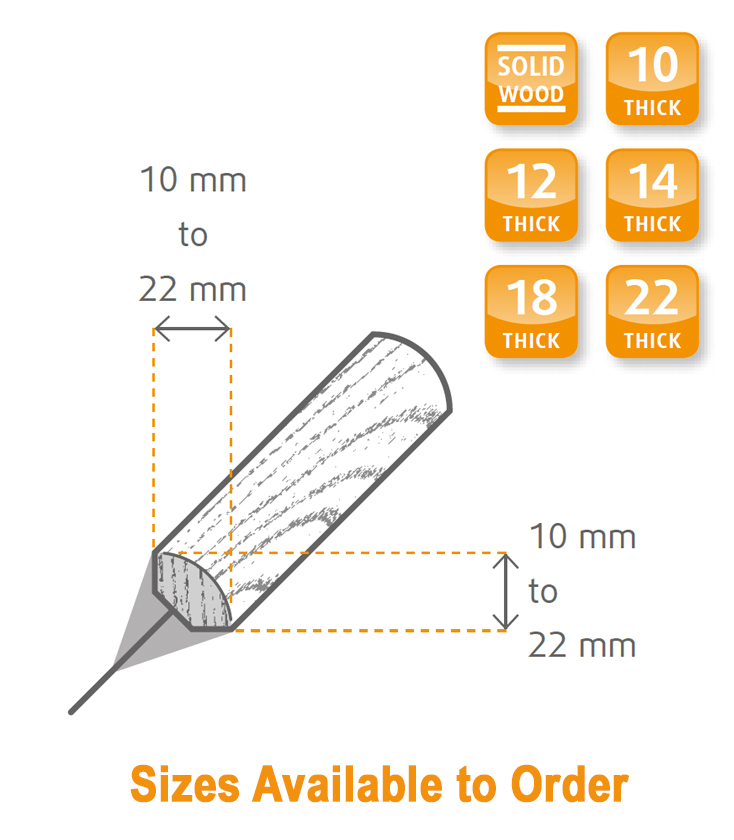Quarter Round Softwood Pine Moulding