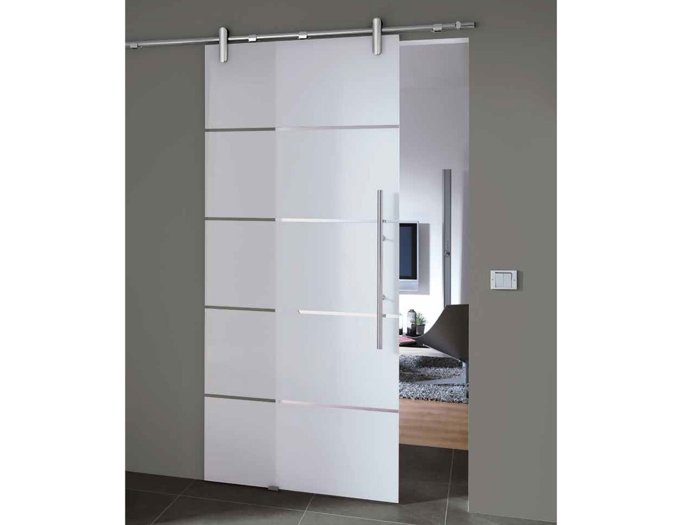 glass wall room divider