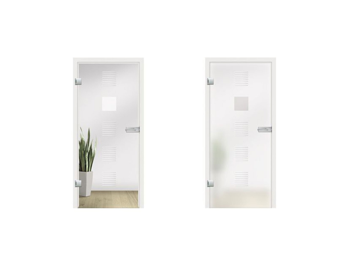 Finesse Grooved Glass Door Design - Interior Glass Doors