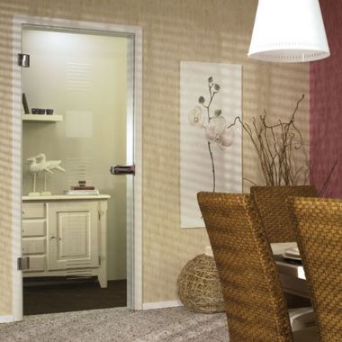 Finesse Grooved Glass Door Design - Interior Glass Doors