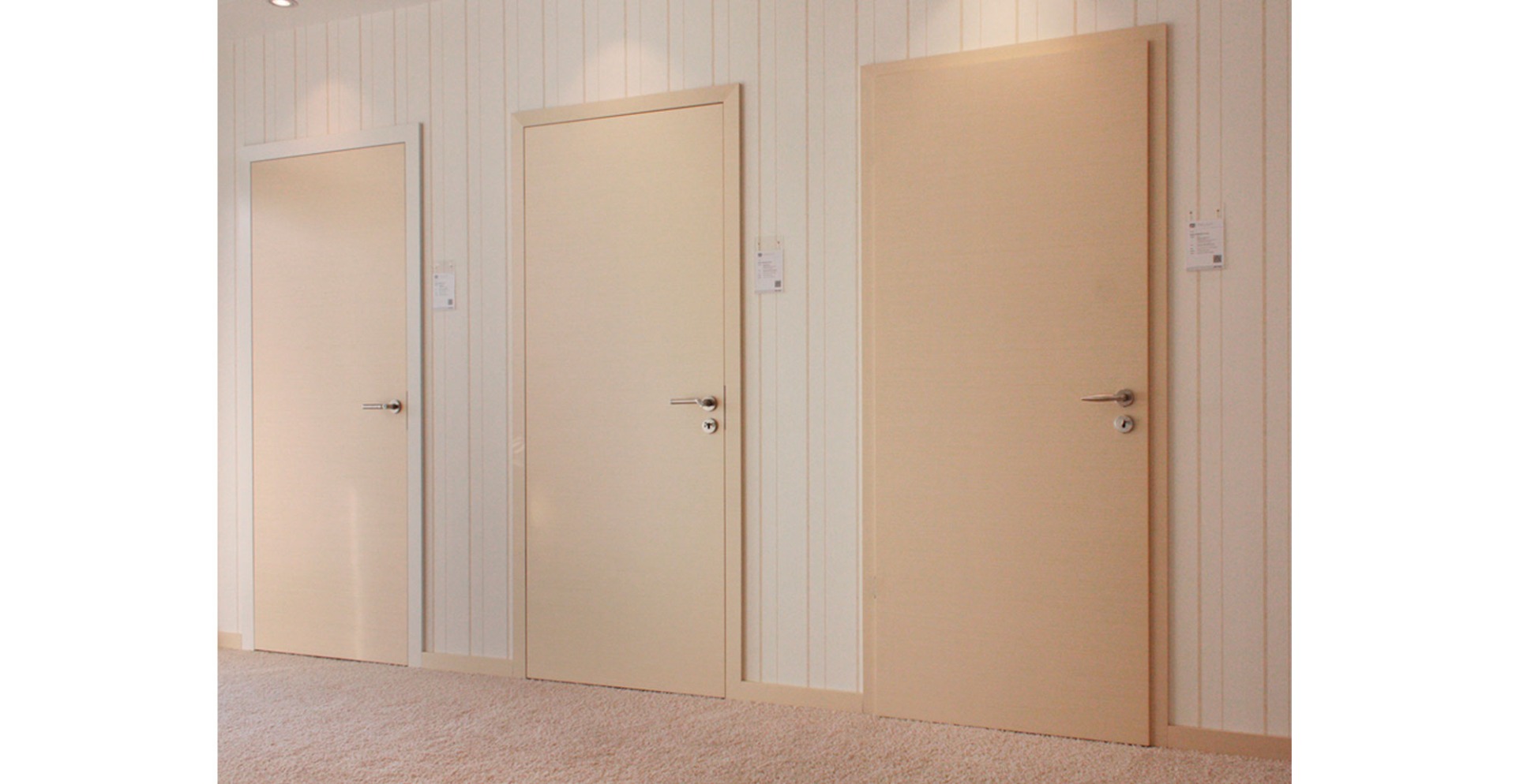 Fine Polished Natural Veneer - Grey Internal Doors