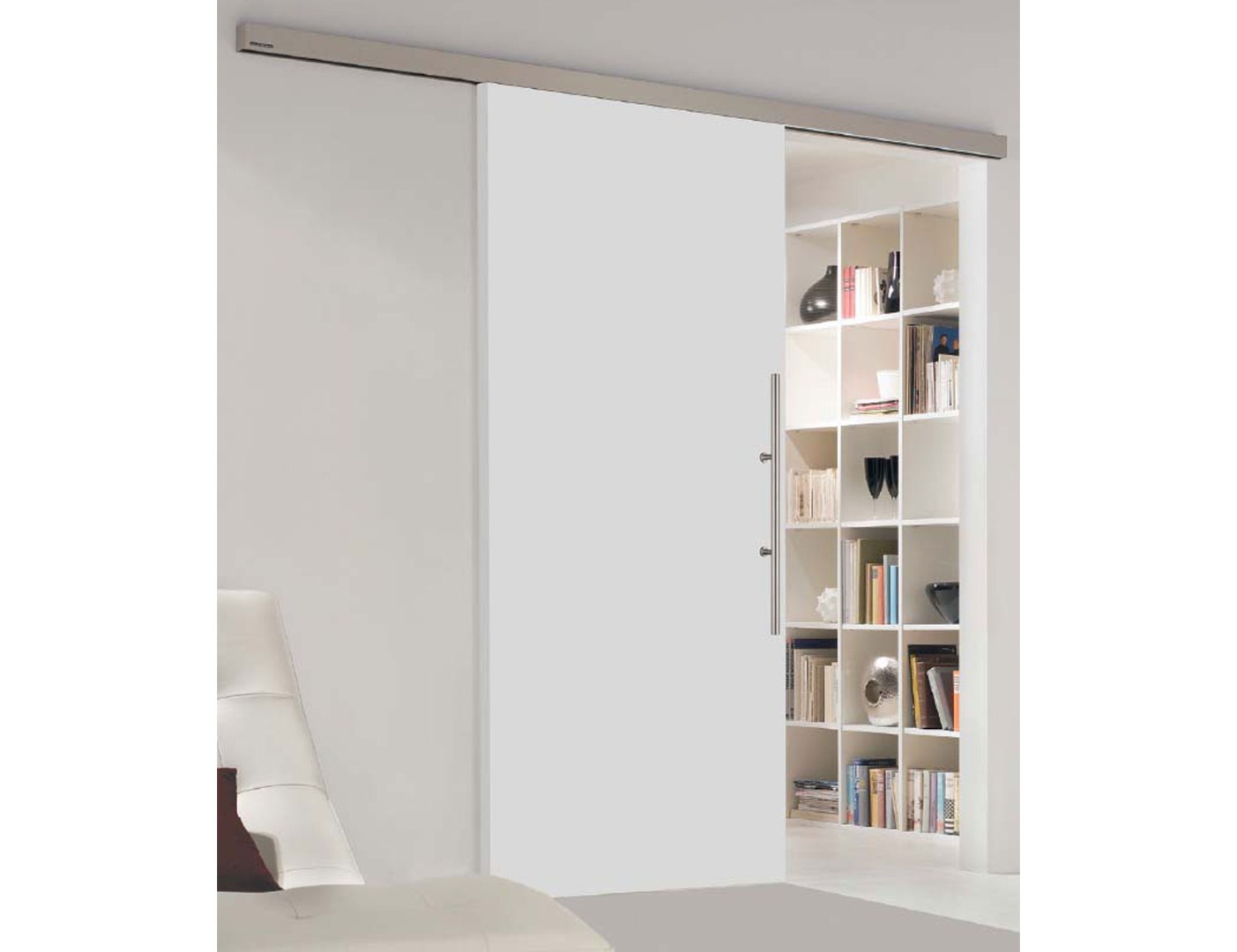 White Painted Doors - White Sliding Internal French White Doors - Glass Panels