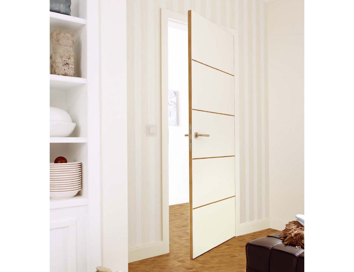 white door with design