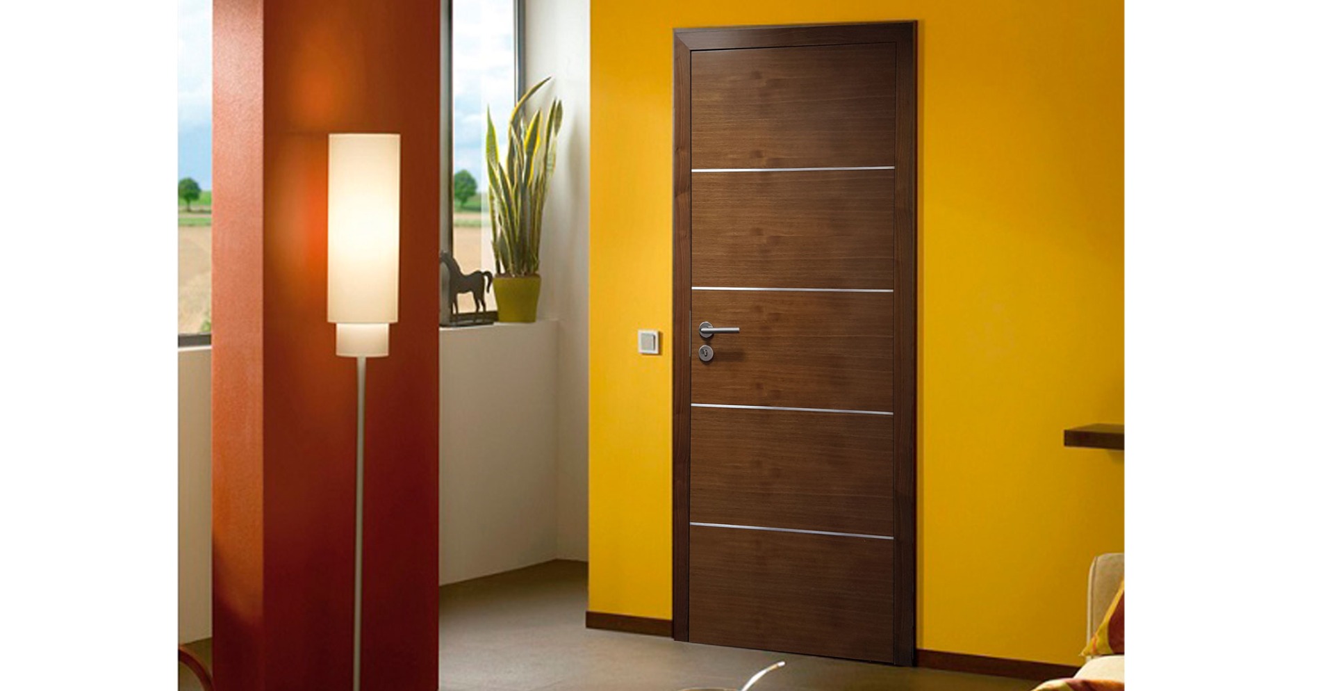 walnut veneer doors